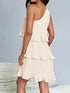 'Hesper' Layered Single Shoulder Mini Dress - Celes Fashion